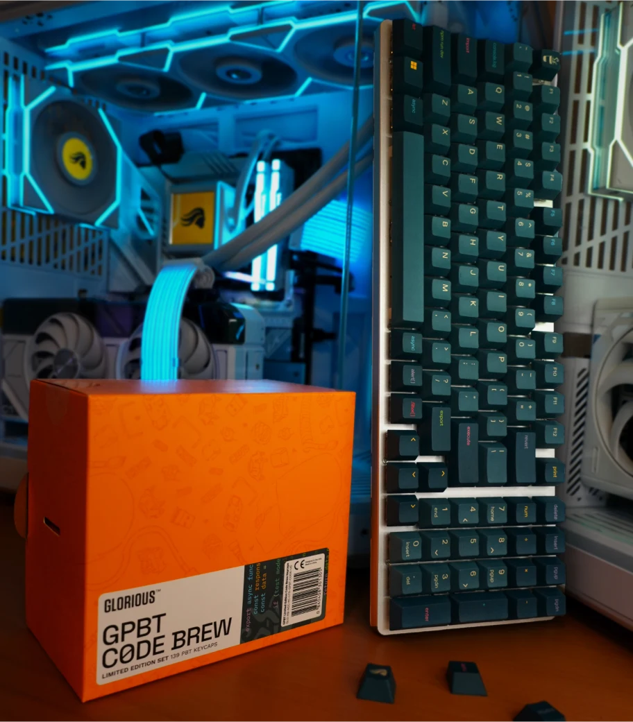 GPBT Code Brew keycaps as featured by @MissMachoTV